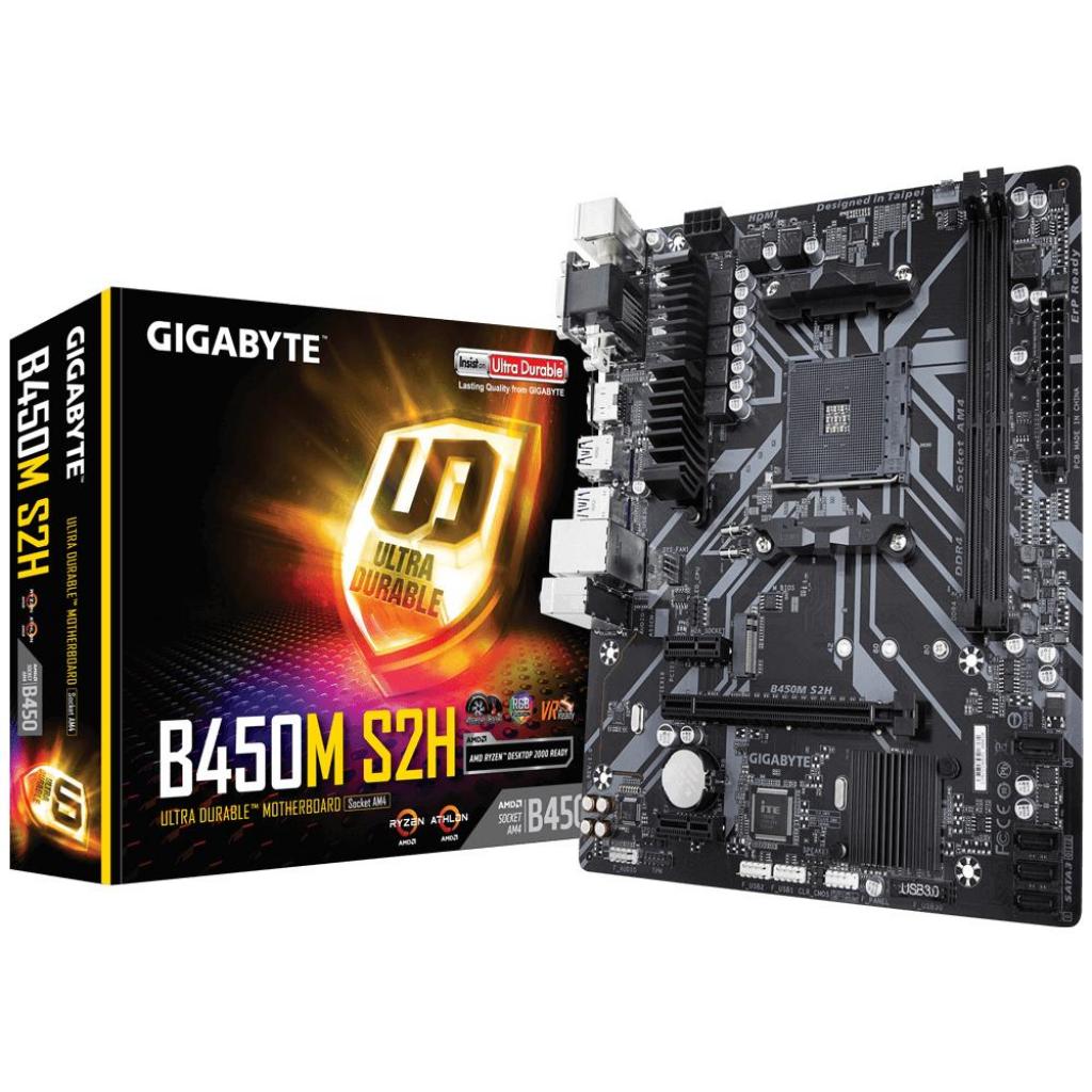 Материнская плата GIGABYTE B450M S2H
Материнская плата GIGABYTE B450M S2H