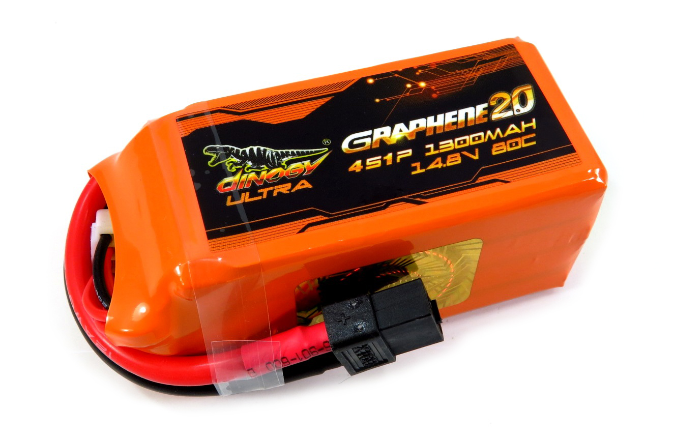 Аккумулятор Dinogy ULTRA G2.0 Li-Pol 1300 mAh 14.8V 4S 80C XT60 (DLC-4S1300XTU-XT)
Аккумулятор Dinogy ULTRA G2.0 Li-Pol 1300 mAh 14.8V 4S 80C XT60 (DLC-4S1300XTU-XT)