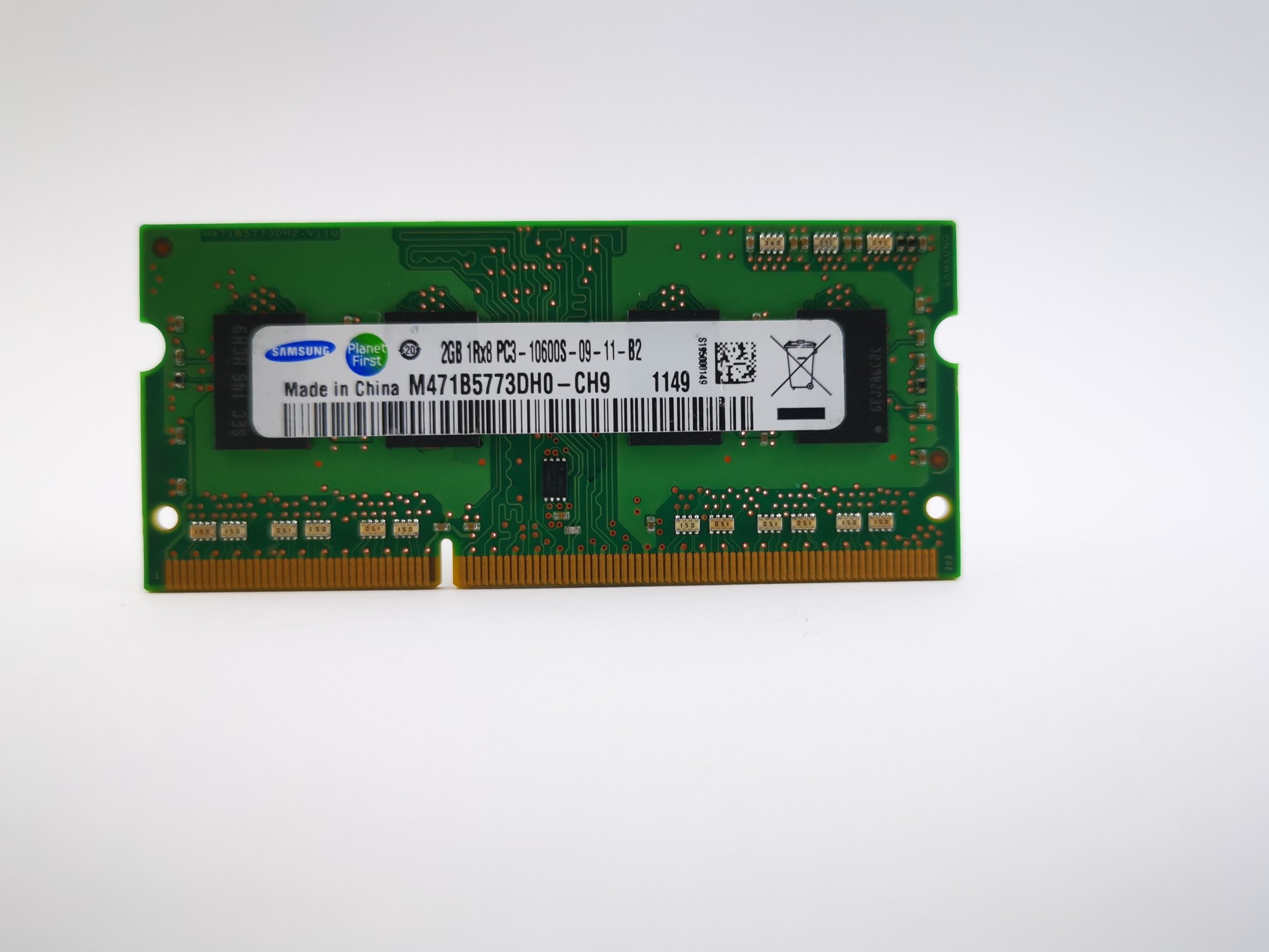 Оперативная память для ноутбука SODIMM Samsung DDR3 2Gb 1333MHz PC3