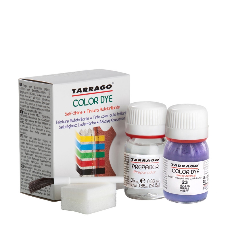 Пурпурная краска для обуви из кожи Tarrago Self Shine Color Dye Doble, 25 + 25 мл
Пурпурная краска для обуви из кожи Tarrago Self Shine Color Dye Doble, 25 + 25 мл