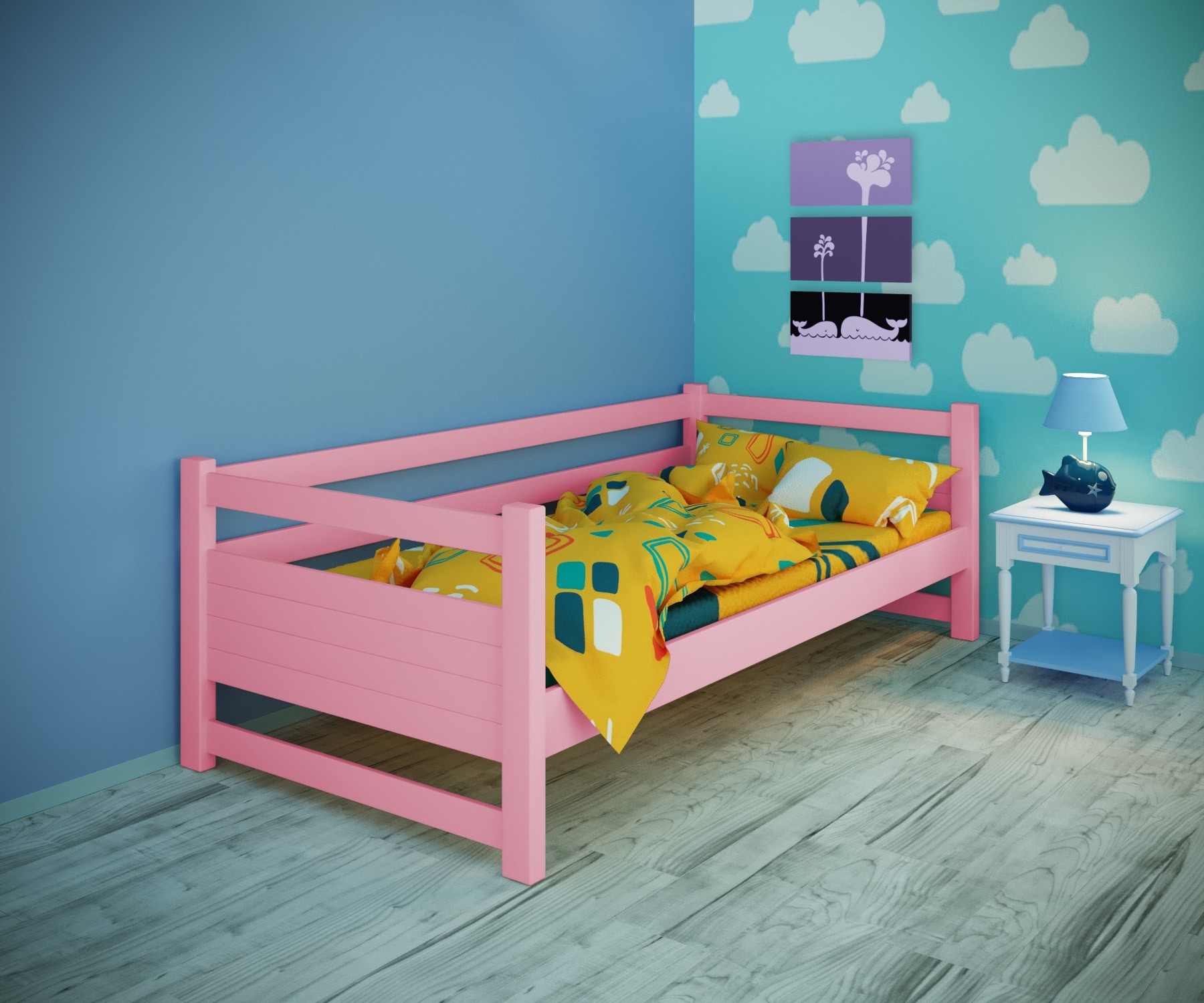 Кровать односпальная тахта RainbowDream Филипп 90х190 см розовый массив ольхи, без ящиков
Кровать односпальная тахта RainbowDream Филипп 90х190 см розовый массив ольхи, без ящиков