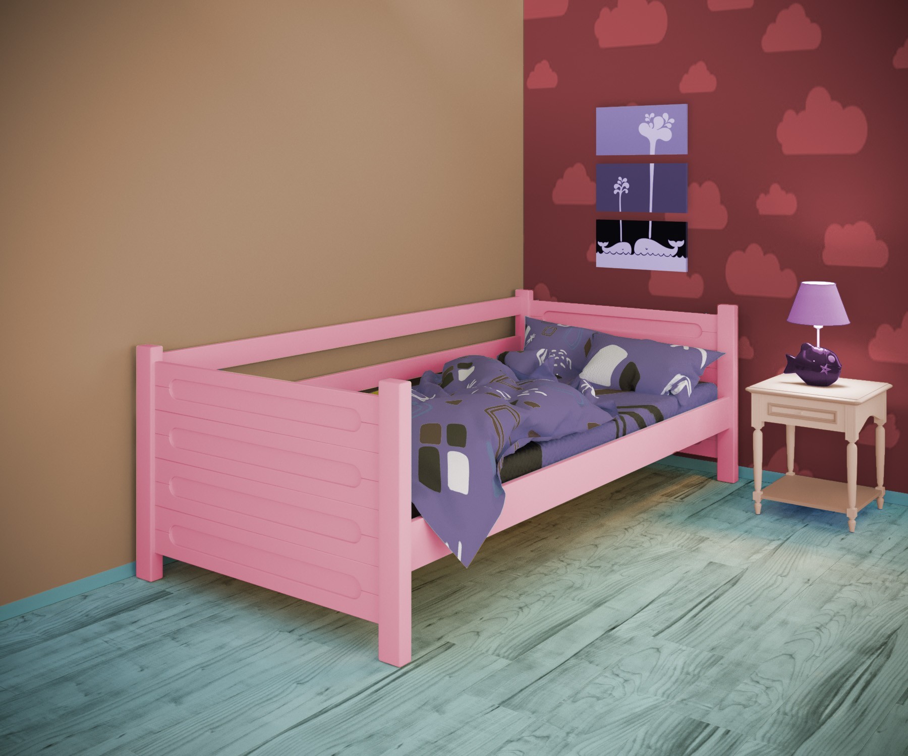 Кровать односпальная тахта RainbowDream Йокка 80х200 см розовый массив ольхи, без ящиков
Кровать односпальная тахта RainbowDream Йокка 80х200 см розовый массив ольхи, без ящиков