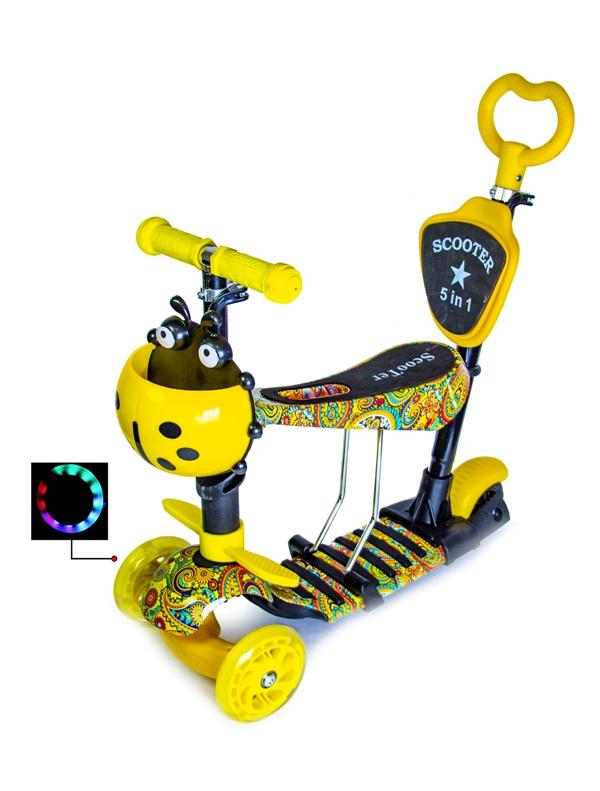 Детский самокат SCOOTER 5 в 1 с Родительской ручкой и сиденьем Светящиеся колеса Карусель (SD 1641881814)
Детский самокат SCOOTER 5 в 1 с Родительской ручкой и сиденьем Светящиеся колеса Карусель (SD 1641881814)