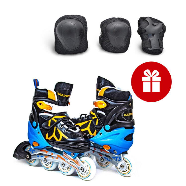 Роликовые коньки Scale Sport SC-601C черно-оранжевые размер 29-33 + Комплект защиты в подарок!
Роликовые коньки Scale Sport SC-601C черно-оранжевые размер 29-33 + Комплект защиты в подарок!