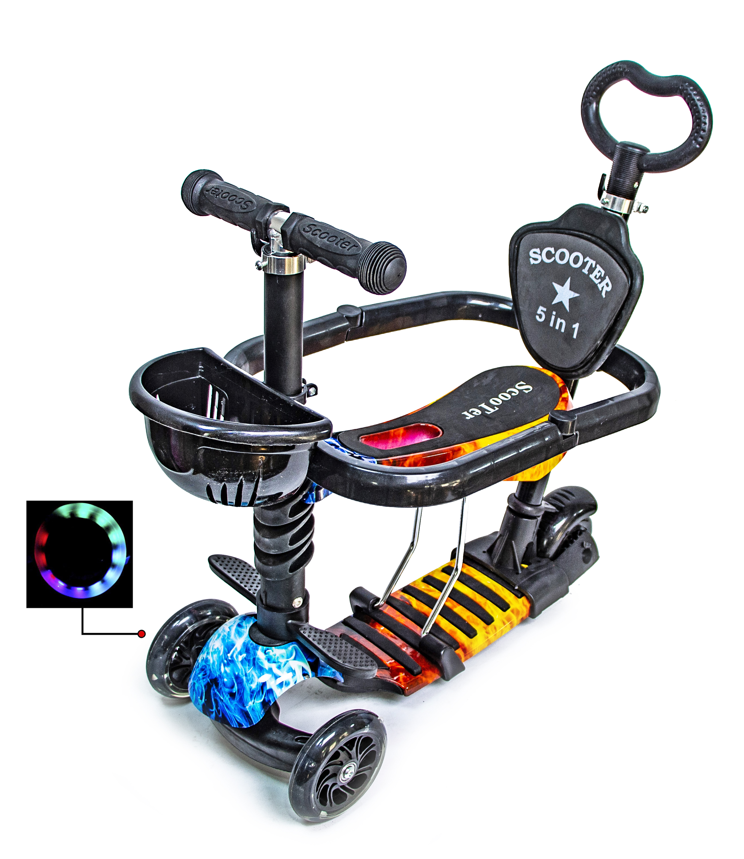 Самокат Scooter "Божья коровка" 5in1. Fire and Ice (многофункциональный, с бортиком) - 1486655214
Самокат Scooter "Божья коровка" 5in1. Fire and Ice (многофункциональный, с бортиком) - 1486655214