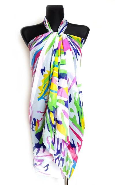 Легкое парео Fashion Адриана 155*95 см белое 
Легкое парео Fashion Адриана 155*95 см белое