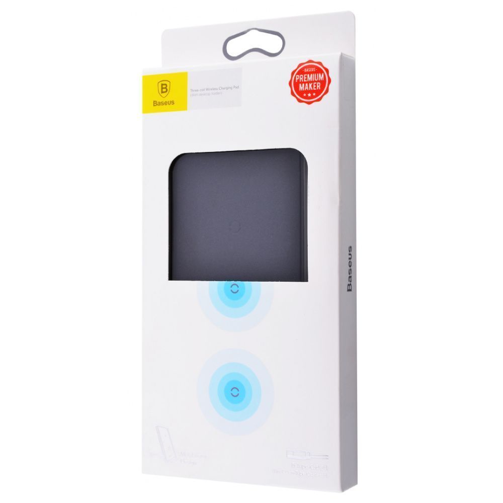 Беспроводное зарядное устройство Baseus Three-coil With Desktop Holder 10W + Type-C
Беспроводное зарядное устройство Baseus Three-coil With Desktop Holder 10W + Type-C