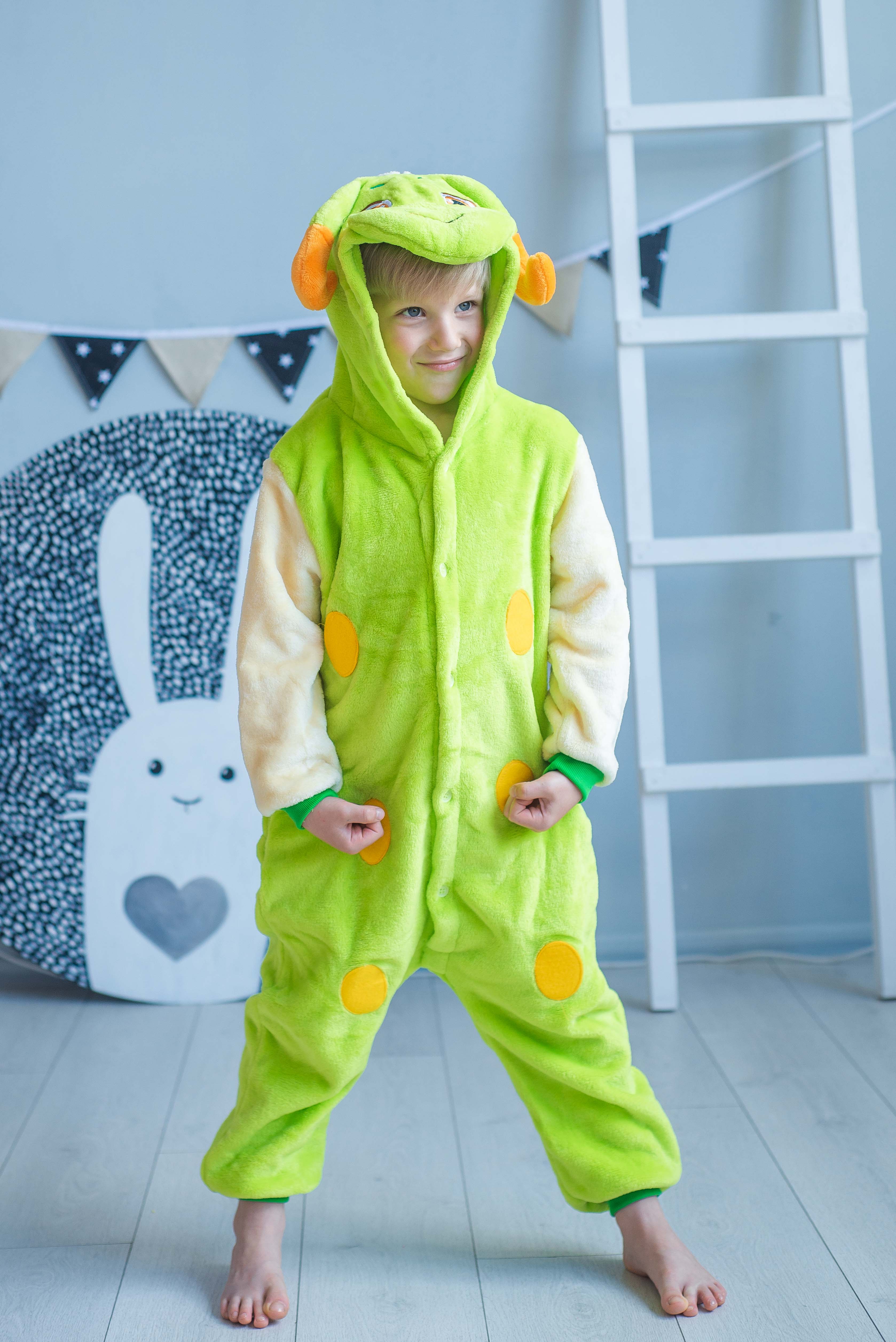 Пижама Кигуруми детская BearWear Гусеница S 105 - 115 см Салатовый (K0W1-0088-S)
Пижама Кигуруми детская BearWear Гусеница S 105 - 115 см Салатовый (K0W1-0088-S)