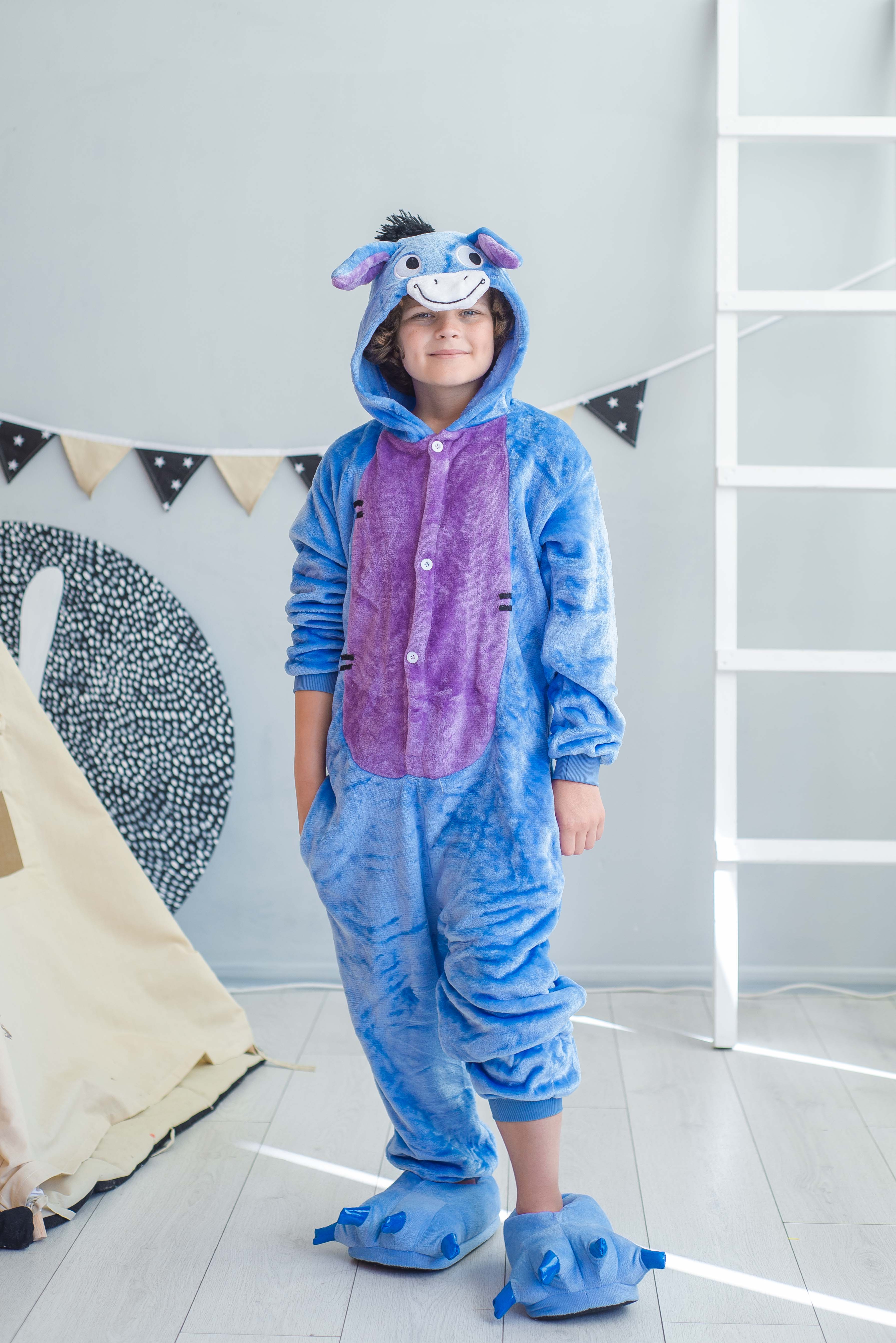 Пижама Кигуруми детская BearWear Ослик ИА M 115 - 125 см Синий (K0W1-0040-M)
Пижама Кигуруми детская BearWear Ослик ИА M 115 - 125 см Синий (K0W1-0040-M)
