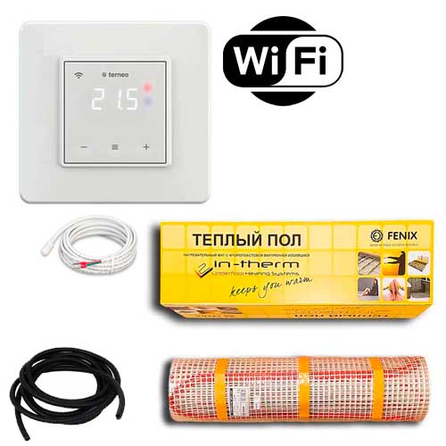 Теплый пол двухжильный нагревательный мат IN-Term ECO 200 + программируемый WiFi терморегулятор Terneo SX 1.7 м.кв - 350Вт
Теплый пол двухжильный нагревательный мат IN-Term ECO 200 + программируемый WiFi терморегулятор Terneo SX 1.7 м.кв - 350Вт