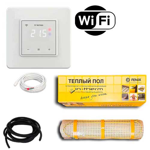 Теплый пол двухжильный нагревательный мат IN-Term 200 + программируемый WiFi терморегулятор Terneo SX 3.6 м.кв - 720Вт
Теплый пол двухжильный нагревательный мат IN-Term 200 + программируемый WiFi терморегулятор Terneo SX 3.6 м.кв - 720Вт
