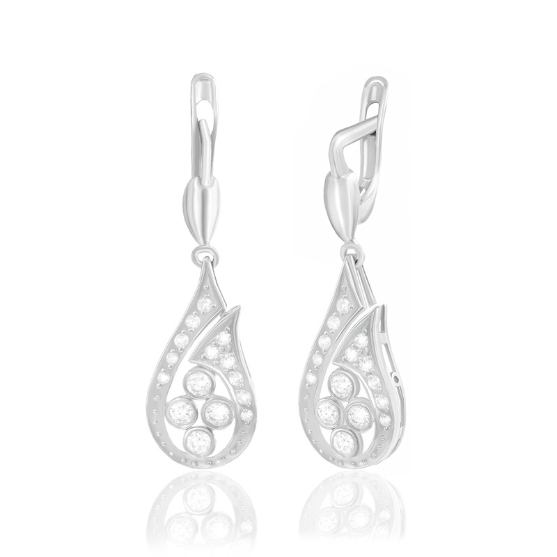 Серебряные серьги Silvex925 с фианитом С2Ф/311, с английской застежкой
Серебряные серьги Silvex925 с фианитом С2Ф/311, с английской застежкой