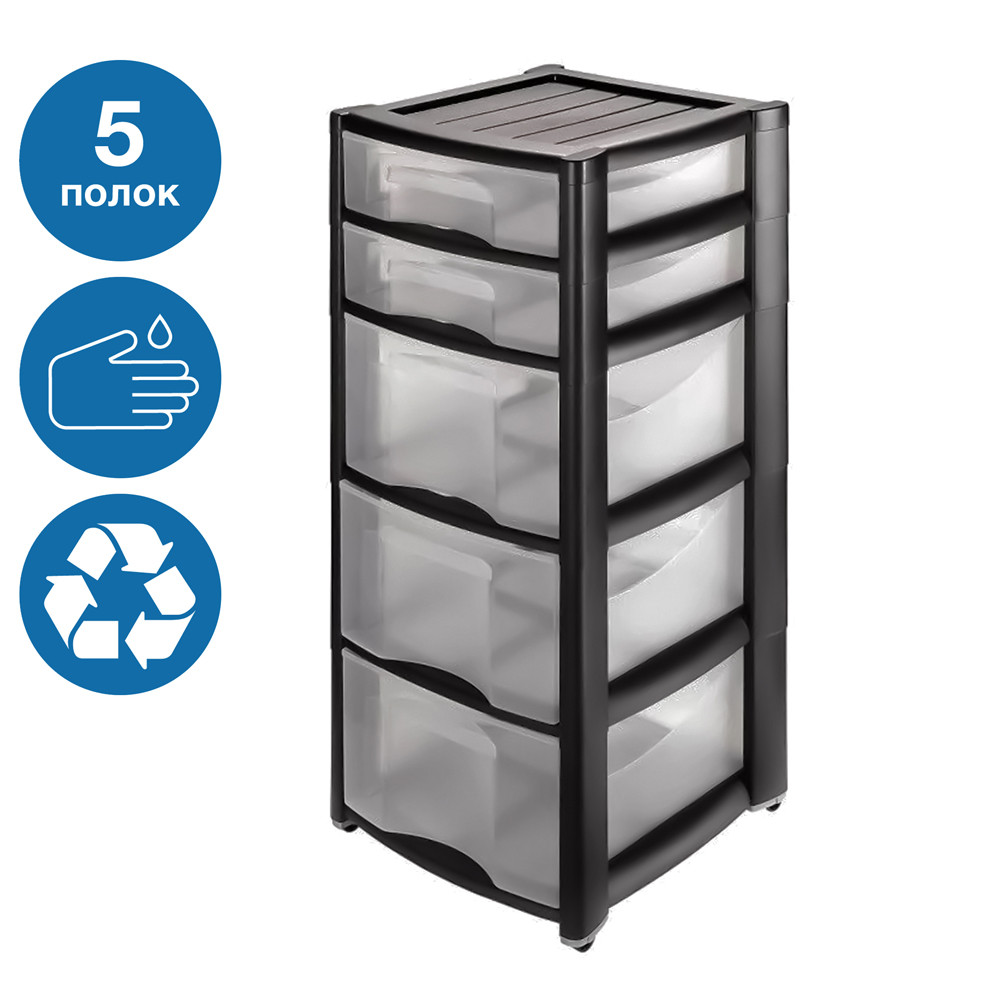 Профессиональный комод на 3 глубоких+2 узких ящика, Heidrun Professional 40*38*78см
Профессиональный комод на 3 глубоких+2 узких ящика, Heidrun Professional 40*38*78см
