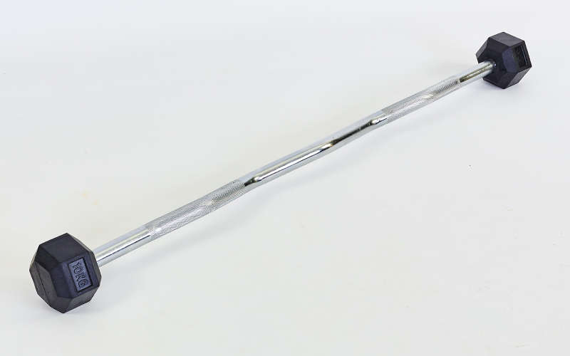 Штанга фиксированная изогнутая обрезиненная Rubber Hexagon Barbell 30кг TA-6231-30 (гриф l-95см) /2
Штанга фиксированная изогнутая обрезиненная Rubber Hexagon Barbell 30кг TA-6231-30 (гриф l-95см) /2