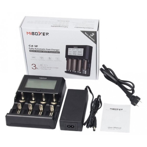 Профессиональное Зарядное устройство MIBOXER C4-12
Профессиональное Зарядное устройство MIBOXER C4-12