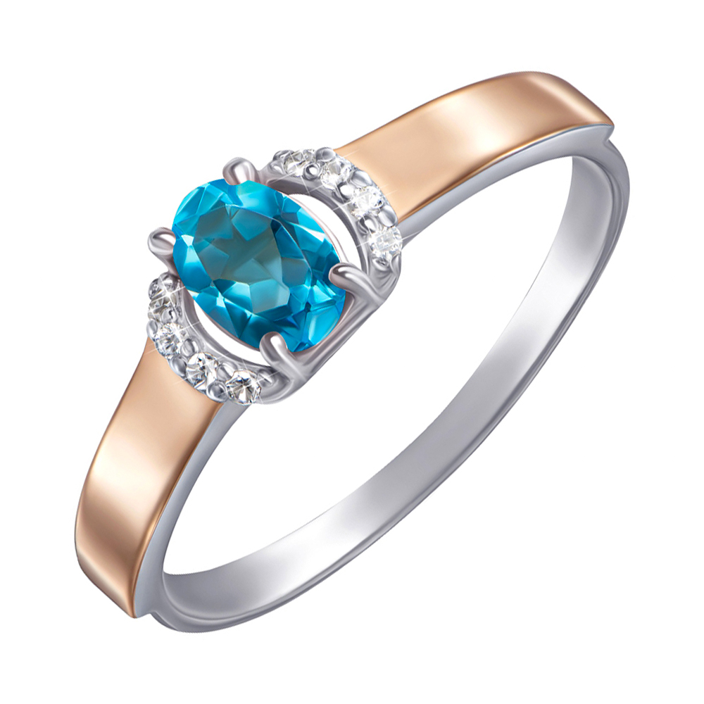 Серебряное кольцо с золотыми накладками, кварцем под топаз Swiss Blue и фианитами 000134976 19 размера
Серебряное кольцо с золотыми накладками, кварцем под топаз Swiss Blue и фианитами 000134976 19 размера