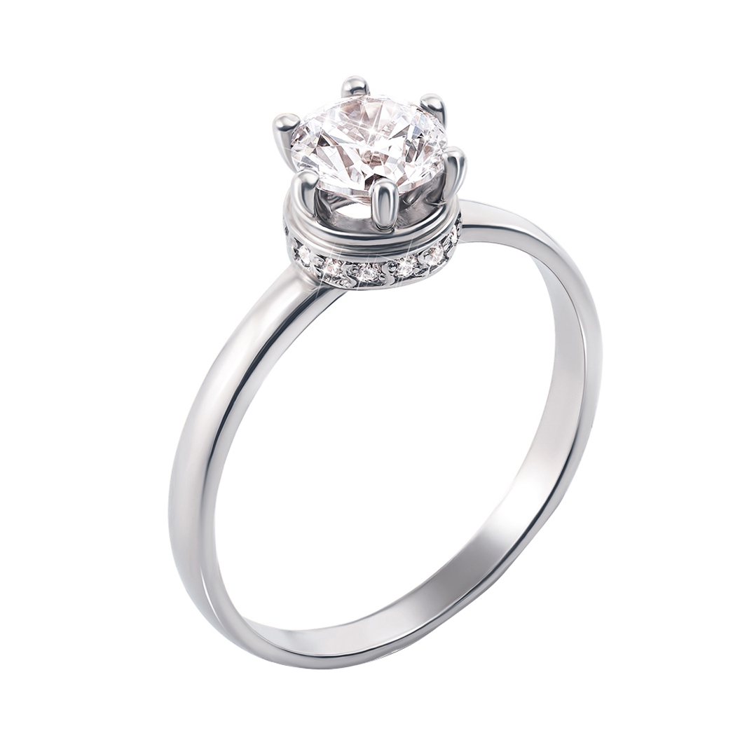Помолвочное кольцо из белого золота с цирконием Swarovski 000126405 16.5 размера
Помолвочное кольцо из белого золота с цирконием Swarovski 000126405 16.5 размера