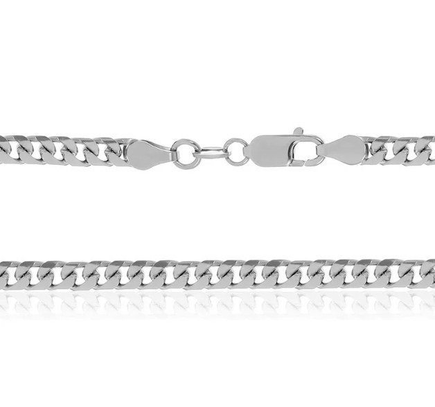 Серебряная цепь Shkatulka родированная гурмет 077Р 8/70, размер 70 
Серебряная цепь Shkatulka родированная гурмет 077Р 8/70, размер 70