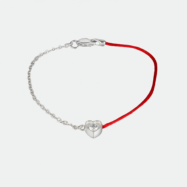 Браслет Jewel-case Красный шелковый с серебряной цепочкой и сердцем с камнем 4017-kr 19.0
Браслет Jewel-case Красный шелковый с серебряной цепочкой и сердцем с камнем 4017-kr 19.0