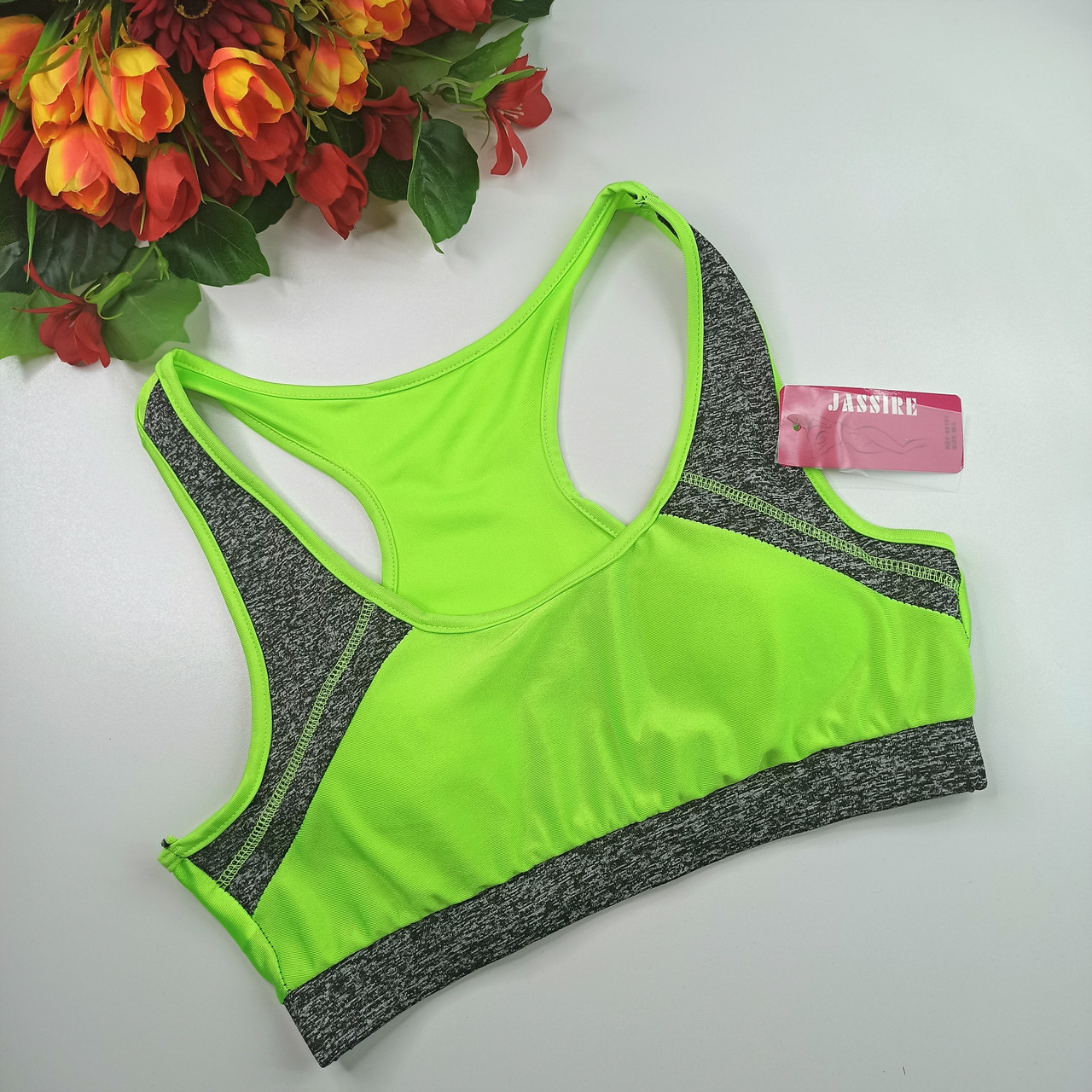 Топ для фитнса Jassire борцовкой лимонный с серым M-L
Топ для фитнса Jassire борцовкой лимонный с серым M-L