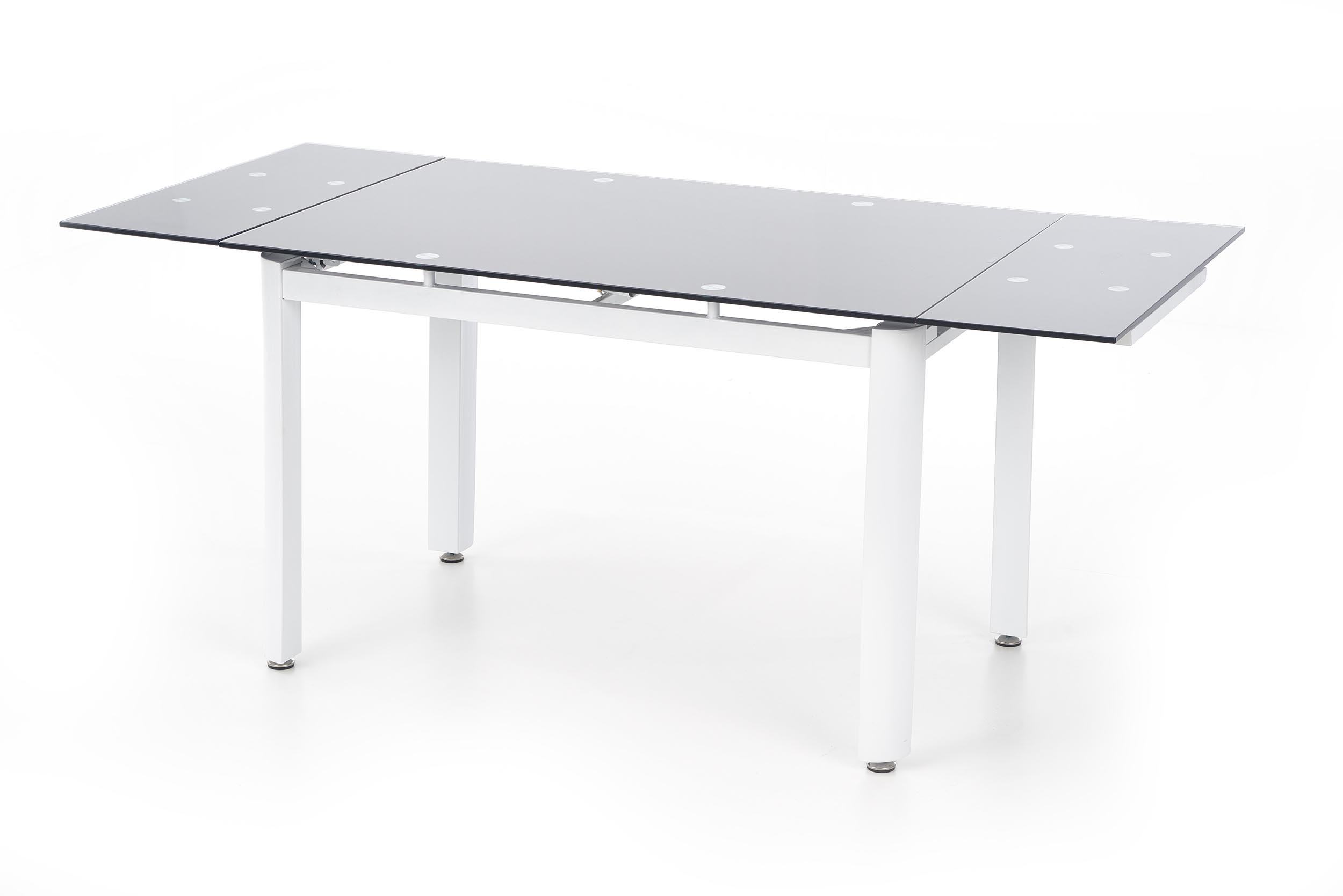 Раскладной обеденный стол в гостиную, кухню Alston 120(180)x80 стекло черный/сталь белый Halmar Польша
Раскладной обеденный стол в гостиную, кухню Alston 120(180)x80 стекло черный/сталь белый Halmar Польша