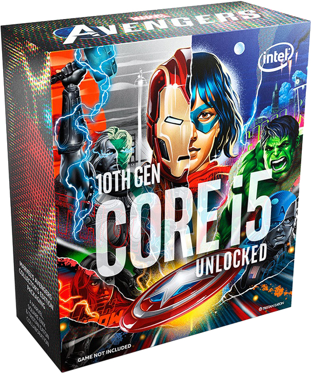 Процессор Intel Core i5-10600K 4.1GHz/12MB (BX8070110600KA) s1200 Marvel's Avengers Collector's Edition BOX
Процессор Intel Core i5-10600K 4.1GHz/12MB (BX8070110600KA) s1200 Marvel's Avengers Collector's Edition BOX