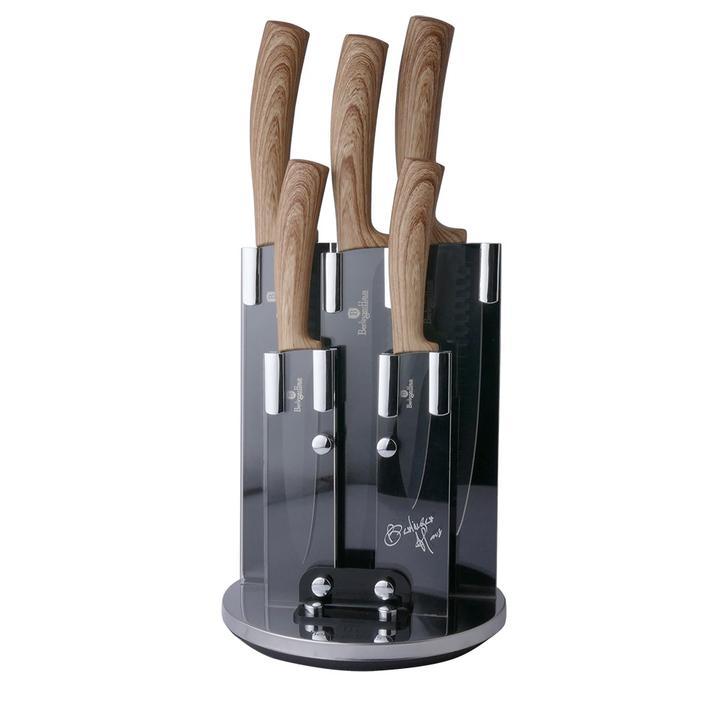 Набор ножей на подставке 6 предметов Berlinger Haus Ebony Maple Collection BH 2531
Набор ножей на подставке 6 предметов Berlinger Haus Ebony Maple Collection BH 2531