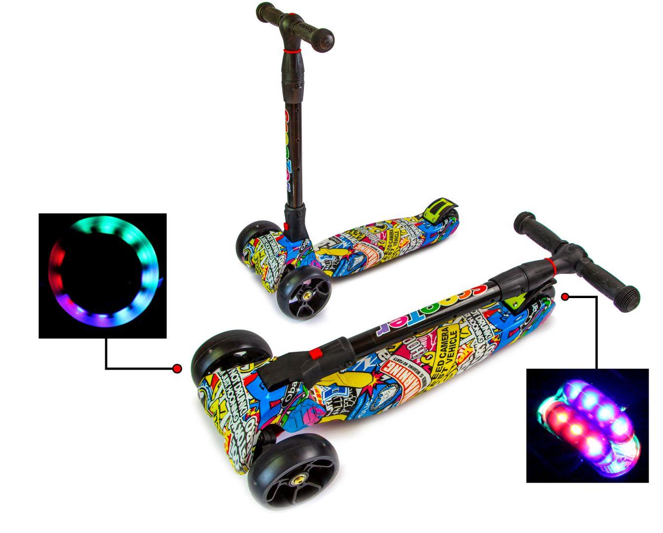 Cамокат детский SCOOTER SMART Надписи Складная ручка светящиеся колеса (SD 760851963)
Cамокат детский SCOOTER SMART Надписи Складная ручка светящиеся колеса (SD 760851963)