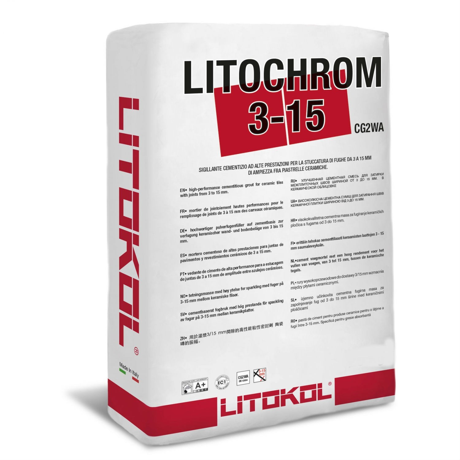 Цементная затирка для швов шириной от 3 до 16 мм Litokol LITOCHROM 3-15 С.60 багама-беж 5 кг
Цементная затирка для швов шириной от 3 до 16 мм Litokol LITOCHROM 3-15 С.60 багама-беж 5 кг