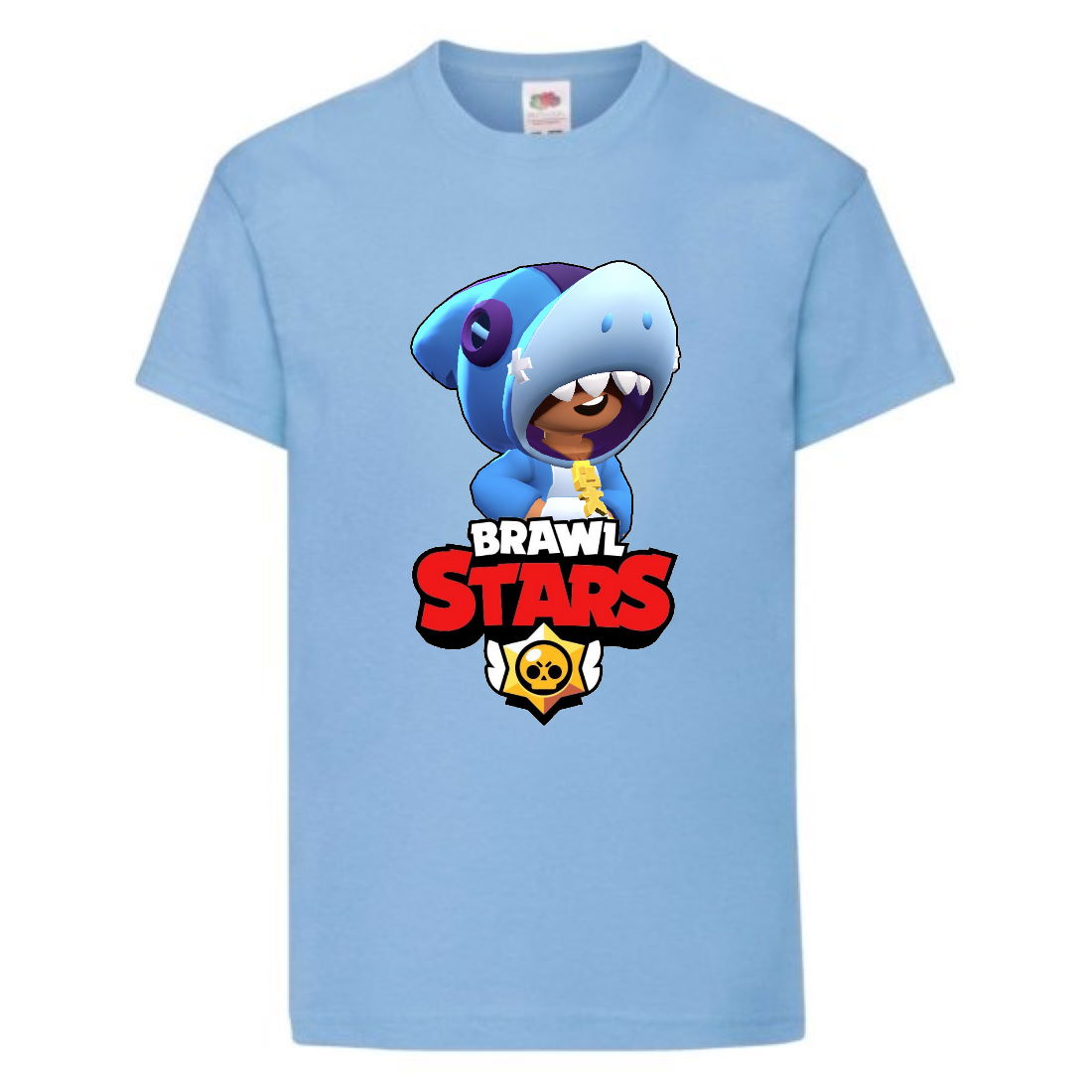 Футболка детская Бравл Старс Леон Акула (Brawl Stars Shark) светло голубая 164 см
Футболка детская Бравл Старс Леон Акула (Brawl Stars Shark) светло голубая 164 см