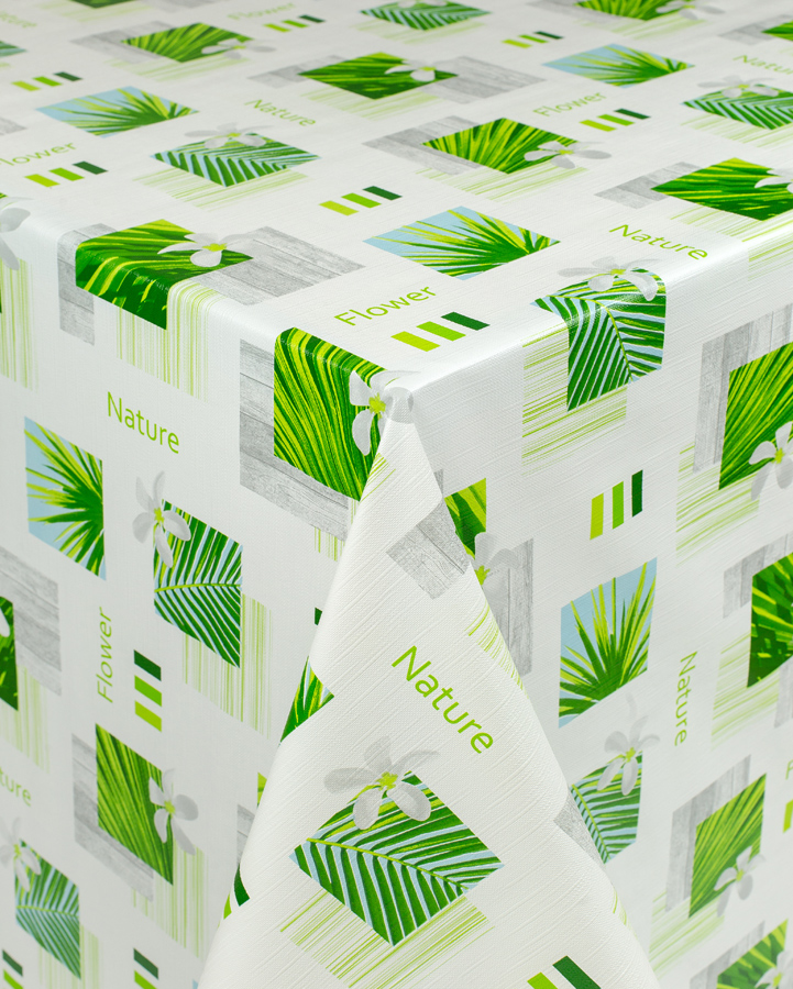 Скатерть УкрСкатерть Премиум С растительным принтом 140х220 Бело-зеленая 
Скатерть УкрСкатерть Премиум С растительным принтом 140х220 Бело-зеленая