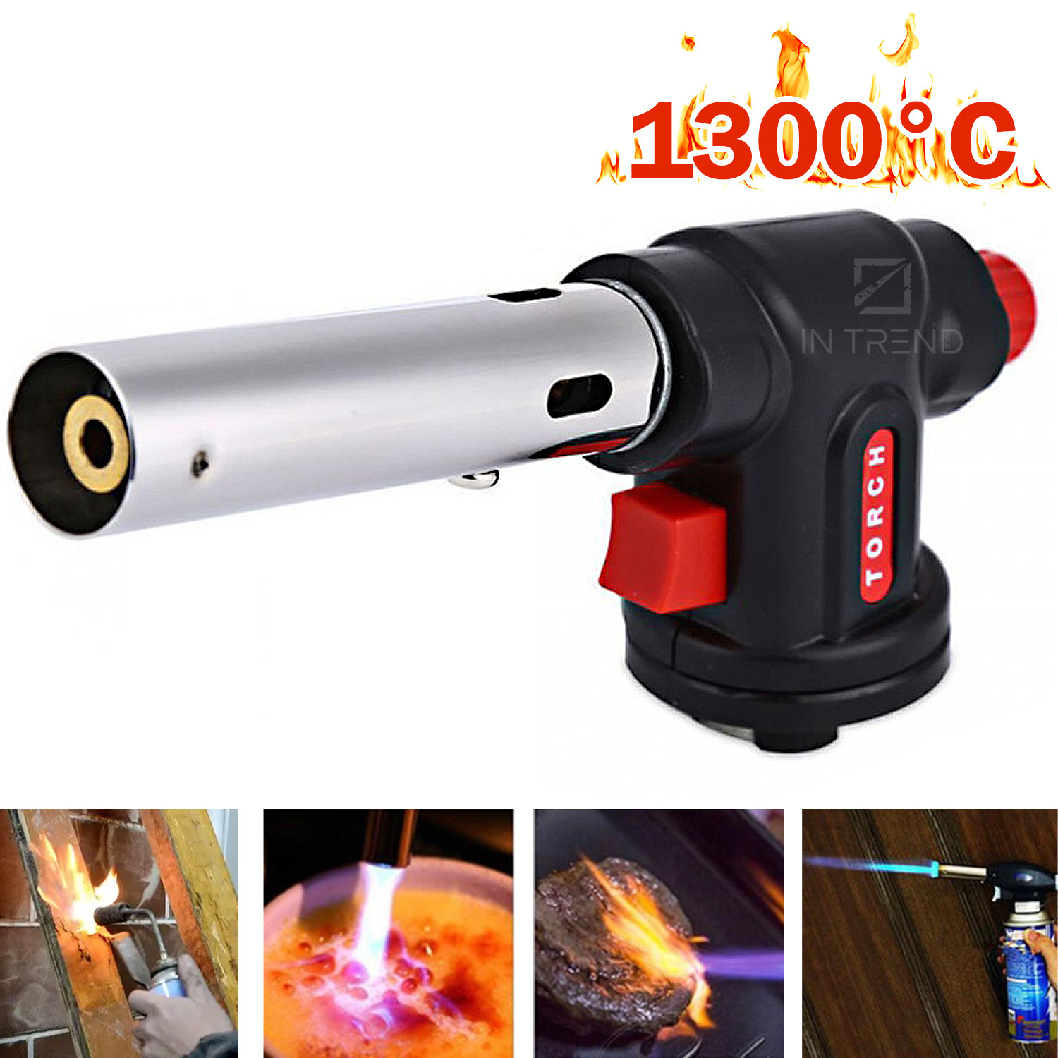 Газовая горелка FLAME GUN-922 c пьезоподжигом мини паяльная лампа для похода кухни кулинарии быта - портативная ручная горелка - Черный
Газовая горелка FLAME GUN-922 c пьезоподжигом мини паяльная лампа для похода кухни кулинарии быта - портативная ручная горелка - Черный