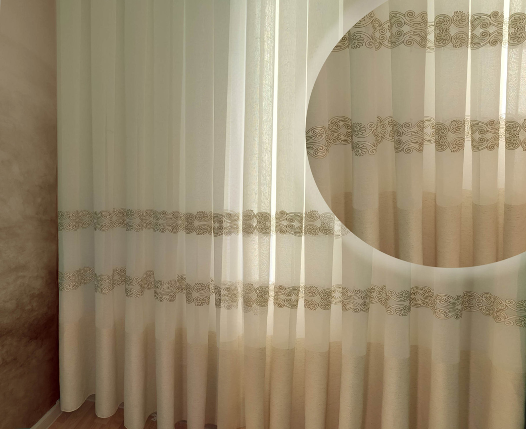 Тюль Декор-Ин Барселона Светло-бежевый с льняной полоской вышивка на льне 290х600 (Vi 100160)
Тюль Декор-Ин Барселона Светло-бежевый с льняной полоской вышивка на льне 290х600 (Vi 100160)