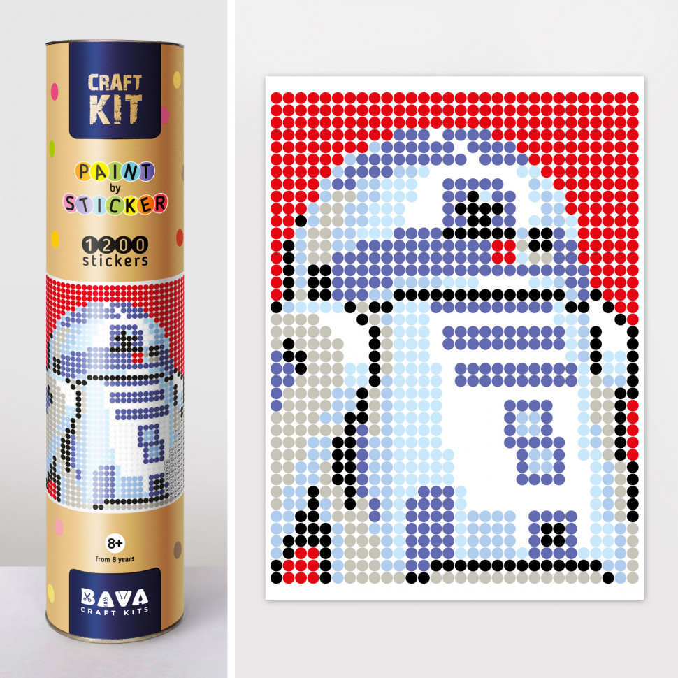 Картина по номерам стикерами в тубусе "Робот синий" (R2D2) , 33х48см, 1200 стикеров. 1876
Картина по номерам стикерами в тубусе "Робот синий" (R2D2) , 33х48см, 1200 стикеров. 1876