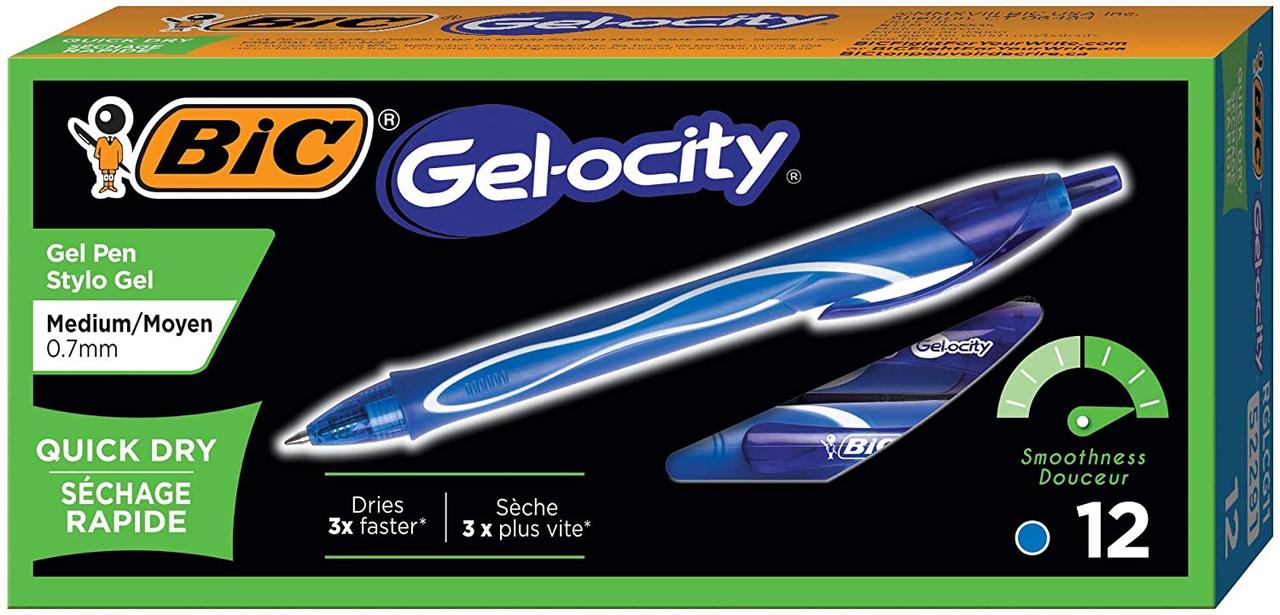 Набір гелевих ручок BIC Gel-Ocity Quick Dry, Сині 0.7 мм 12 шт автоматичні (RGLCG11-BLU) (B01N7WCYUD)
Набір гелевих ручок BIC Gel-Ocity Quick Dry, Сині 0.7 мм 12 шт автоматичні (RGLCG11-BLU) (B01N7WCYUD)