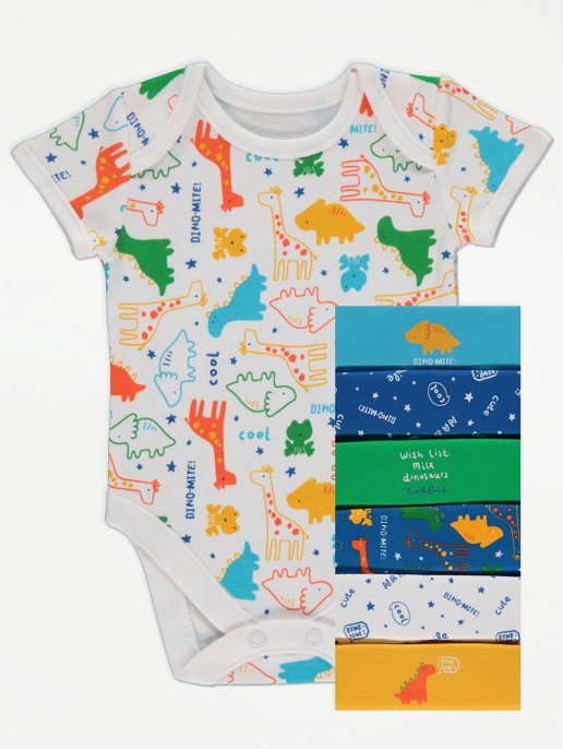 Набор George из семи бодиков Blue Dinosaur Print Bodysuits 7 Pack 80-86 см (размер 12-18М)
Набор George из семи бодиков Blue Dinosaur Print Bodysuits 7 Pack 80-86 см (размер 12-18М)
