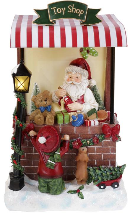 Новогодняя композиция «Santa's Toy Shop» с LED подсветкой 24х20х40см, полистоун
Новогодняя композиция «Santa's Toy Shop» с LED подсветкой 24х20х40см, полистоун