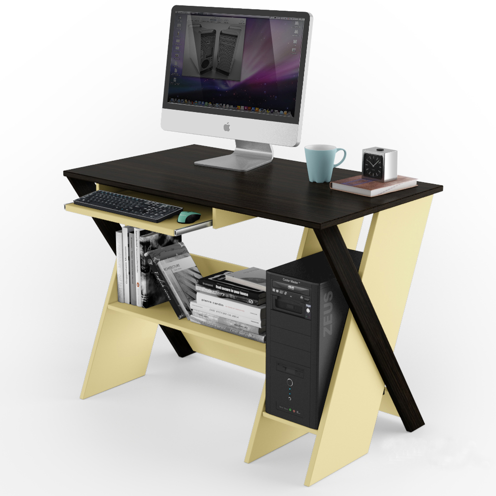 Компьютерный стол в детскую, офис из ЛДСП Comfy Home Zhuk Zeus цвет венге + береза
Компьютерный стол в детскую, офис из ЛДСП Comfy Home Zhuk Zeus цвет венге + береза