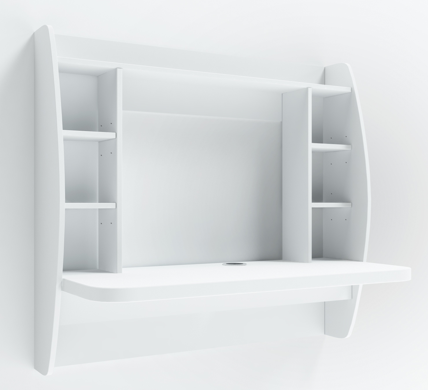 Навесной компьютерный стол в детскую, офис из ЛДСП Comfy Home AirTable - I WT Zeus цвет белый
Навесной компьютерный стол в детскую, офис из ЛДСП Comfy Home AirTable - I WT Zeus цвет белый