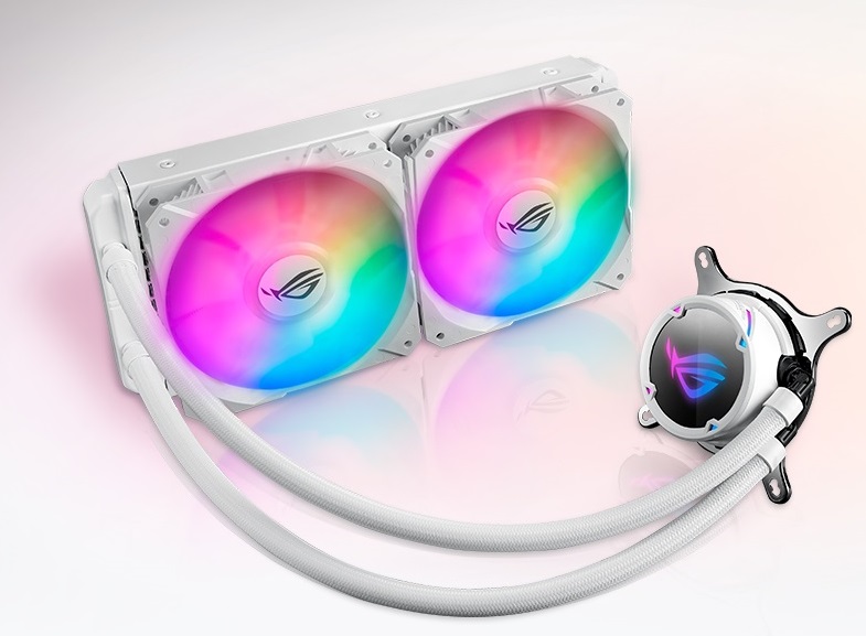 Система водяного охлаждения Asus ROG Strix LC 240 RGB White (ROG-STRIX-LC-240 RGB White), Intel:1150/1151/1152/1155/1156/1366/2011/2011-3/2066, AMD:AM4/TR4, 272x122x27мм, 4-pin
Система водяного охлаждения Asus ROG Strix LC 240 RGB White (ROG-STRIX-LC-240 RGB White), Intel:1150/1151/1152/1155/1156/1366/2011/2011-3/2066, AMD:AM4/TR4, 272x122x27мм, 4-pin