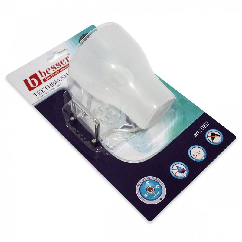 Стакан для зубных щеток на подставке из хромированной стали Smart Sticker 8,5x11x20см Besser (KM-0157)
Стакан для зубных щеток на подставке из хромированной стали Smart Sticker 8,5x11x20см Besser (KM-0157)