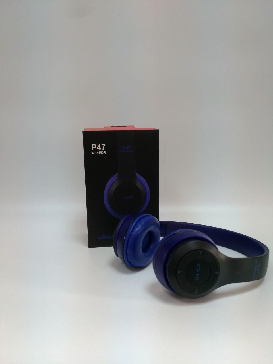 Беспроводные Bluetooth наушники Wireless P-47 гарнитура Bluetooth + MicroSD + FM Радио Dark Blue 0686f
Беспроводные Bluetooth наушники Wireless P-47 гарнитура Bluetooth + MicroSD + FM Радио Dark Blue 0686f