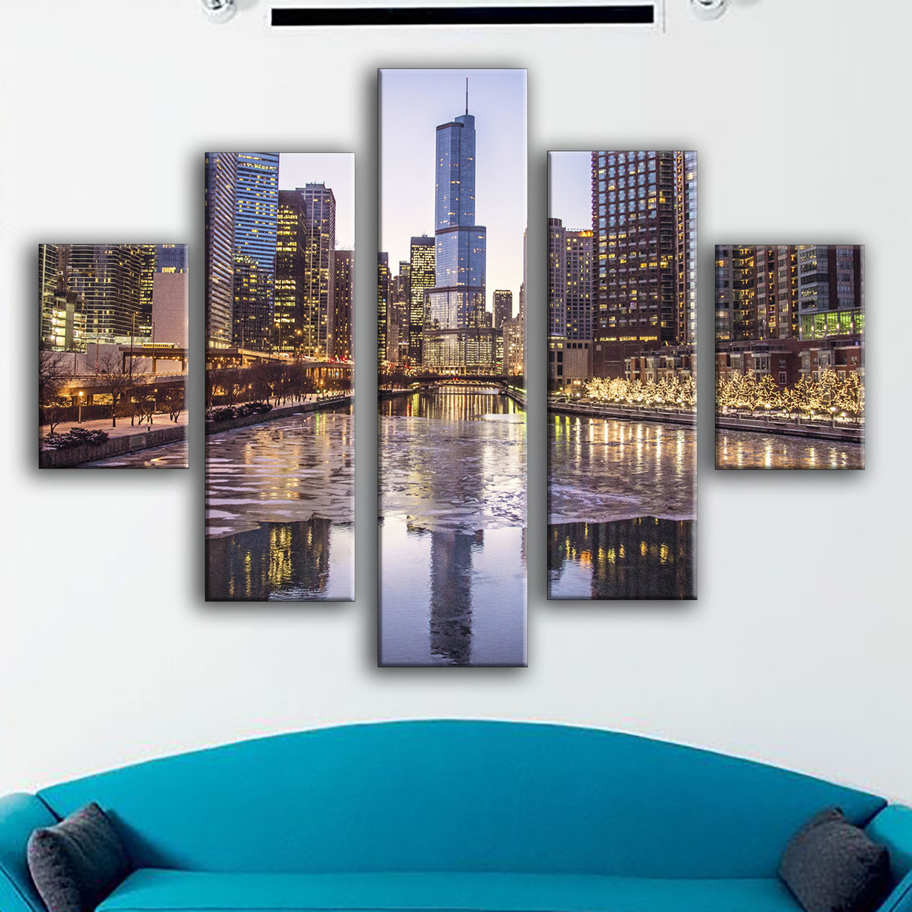 Модульная картина для интерьера Отражение мегаполиса 100x80см
Модульная картина для интерьера Отражение мегаполиса 100x80см