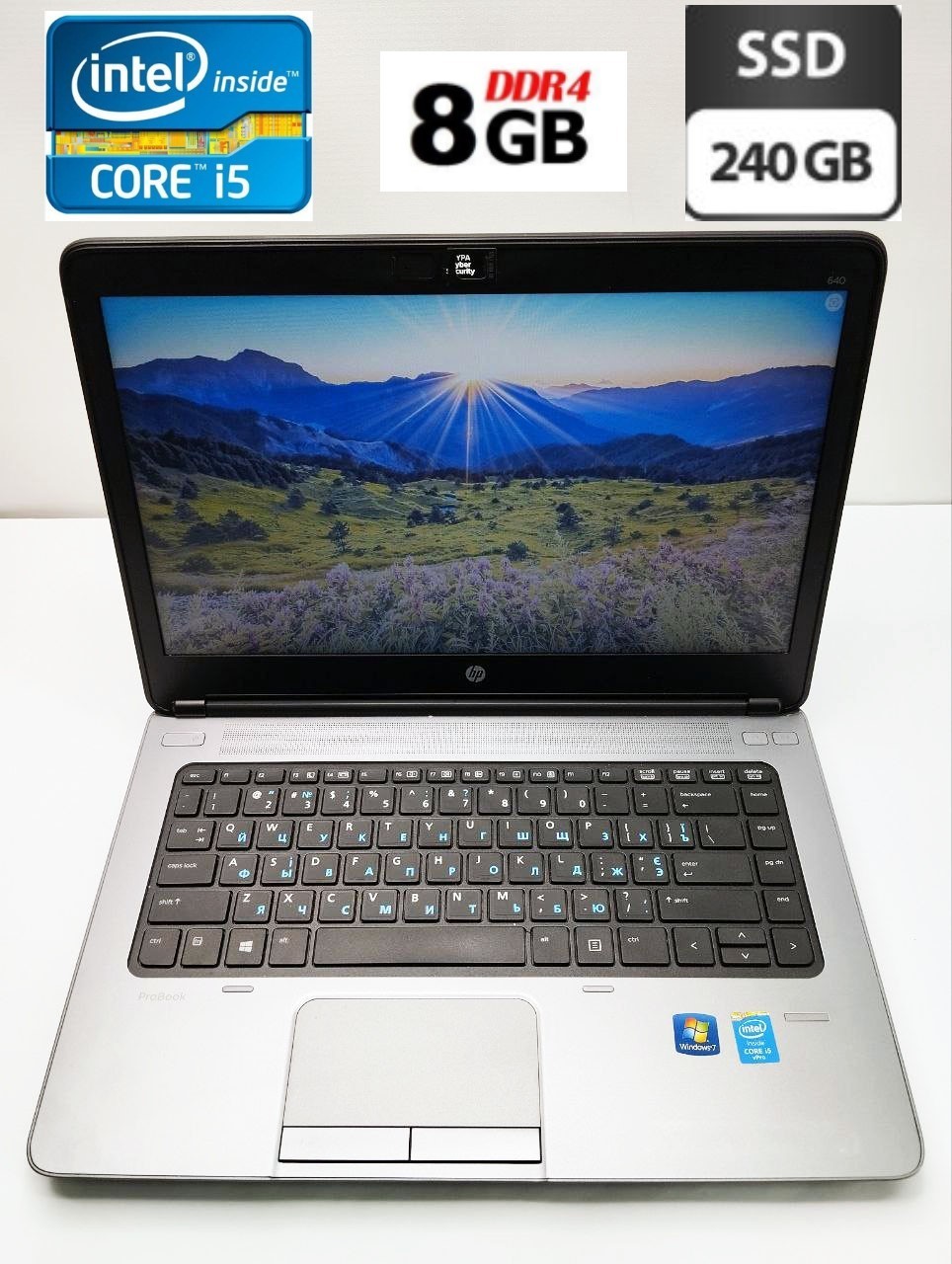 Ноутбук Hp Probook 640 G1 14 i5 4300M 8 Gb 240 SSD с матовым экраном