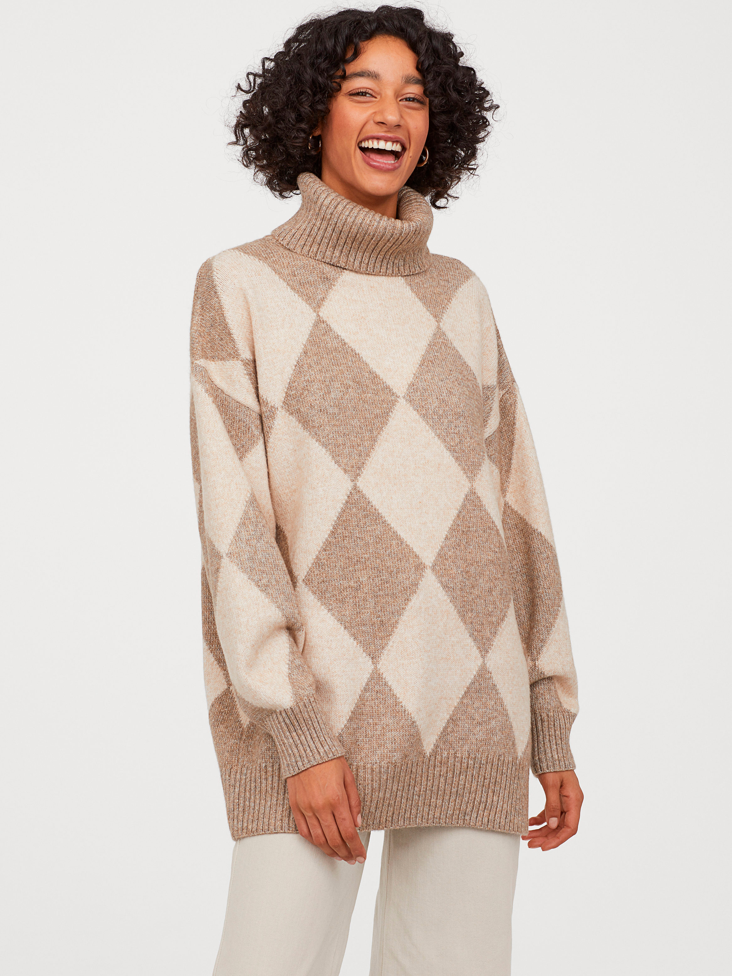 Свитер H&M 0804154-0 XS Бежевый 
Свитер H&M 0804154-0 XS Бежевый