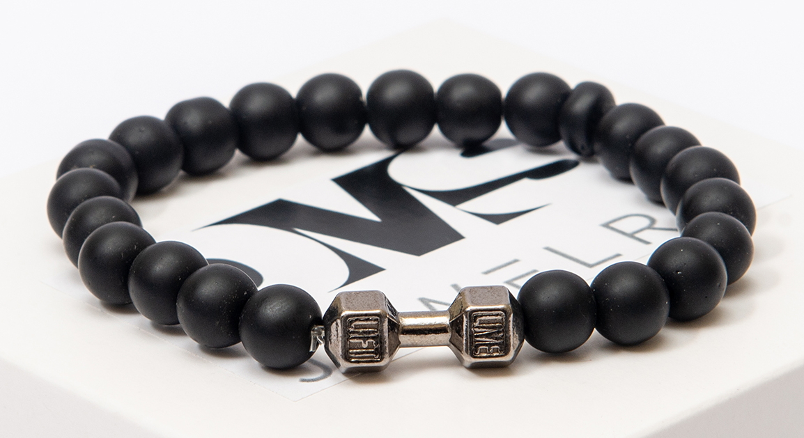 Браслет мужской DMS Jewelry из натурального камня шунгит с гантелью STRONGMAN'S BRACELET
Браслет мужской DMS Jewelry из натурального камня шунгит с гантелью STRONGMAN'S BRACELET