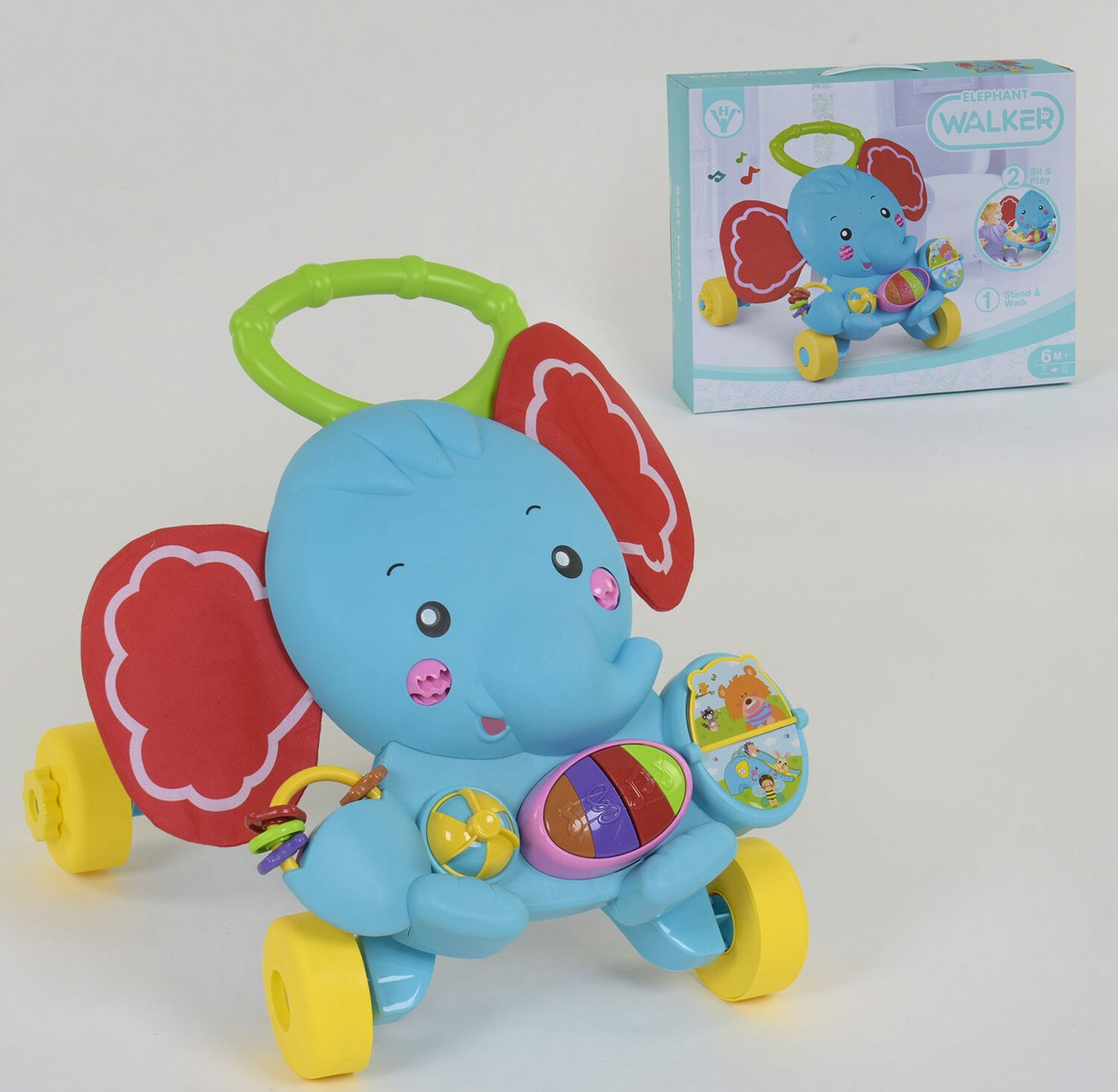 Каталка-ходунки музыкальная "Слон" HY 68112 голубой 84959
Каталка-ходунки музыкальная "Слон" HY 68112 голубой 84959