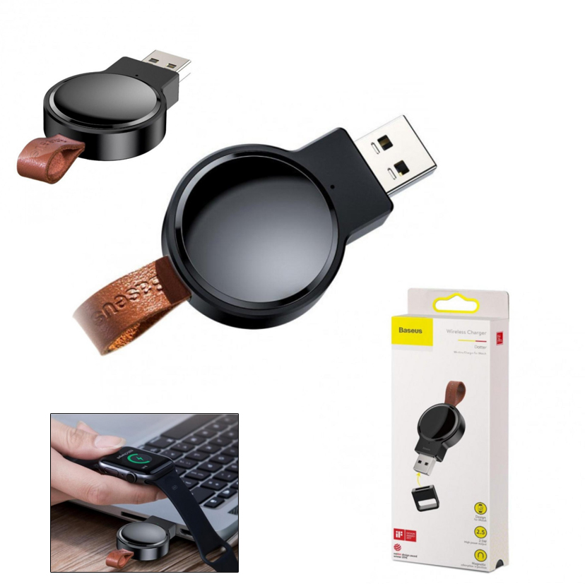 Зарядное устройство беспроводное Qi Baseus WXYDIW02-01 Dotter для смарт часов Apple Watch Черное
Зарядное устройство беспроводное Qi Baseus WXYDIW02-01 Dotter для смарт часов Apple Watch Черное