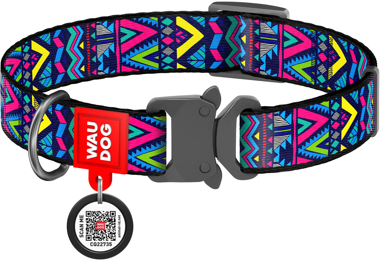Ошейник для собак нейлоновый Collar WAUDOG Nylon c QR паспортом, рисунок "Инди", металлическая пряжка-фастекс, L, Ш 25 мм, Дл 31-49 см (5070)
Ошейник для собак нейлоновый Collar WAUDOG Nylon c QR паспортом, рисунок "Инди", металлическая пряжка-фастекс, L, Ш 25 мм, Дл 31-49 см (5070)