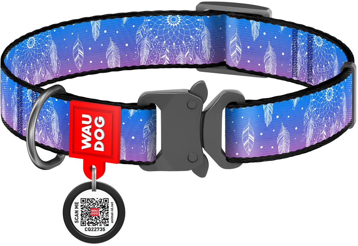 Ошейник для собак нейлоновый Collar WAUDOG Nylon c QR паспортом, рисунок "Ловец снов", металлическая пряжка-фастекс, XL, Ш 25 мм, Дл 35-58 см (5065)
Ошейник для собак нейлоновый Collar WAUDOG Nylon c QR паспортом, рисунок "Ловец снов", металлическая пряжка-фастекс, XL, Ш 25 мм, Дл 35-58 см (5065)